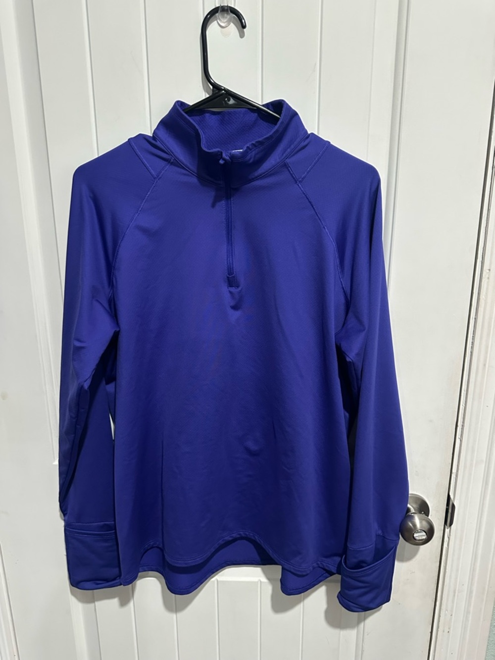 Athleta Women's Quarter Zip Pullover in Vibrant Purple